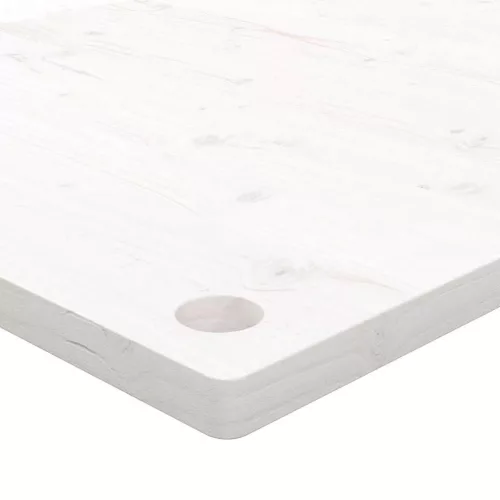 Fehér tömör fenyőfa asztallap 80 x 40 x 2,5 cm