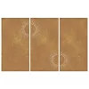 3 db napmintás corten acél kerti faldísz 105 x 55 cm