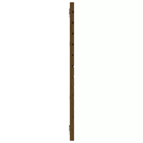 Mézbarna tömör fenyőfa fali fejtámla 206 x 3 x 91,5 cm