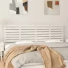 Fehér tömör fenyőfa fali fejtámla 206 x 3 x 63 cm