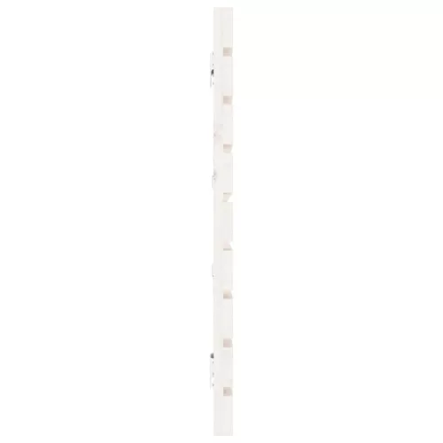 Fehér tömör fenyőfa fali fejtámla 206 x 3 x 63 cm