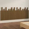 Mézbarna tömör fenyőfa fali fejtámla 204 x 3 x 80 cm