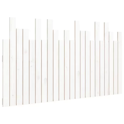 Fehér tömör fenyőfa fali fejtámla 140x3x80 cm