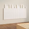 Fehér tömör fenyőfa fali fejtámla 140x3x80 cm