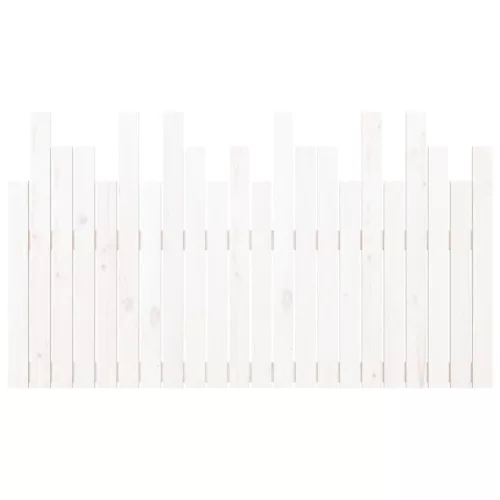 Fehér tömör fenyőfa fali fejtámla 140x3x80 cm