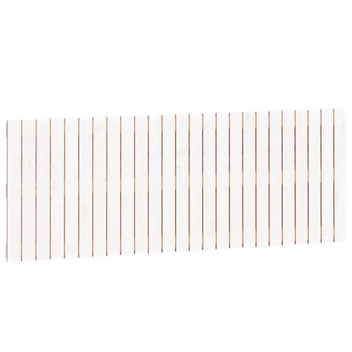 Fehér tömör fenyőfa fali fejtámla 159,5 x 3 x 60 cm