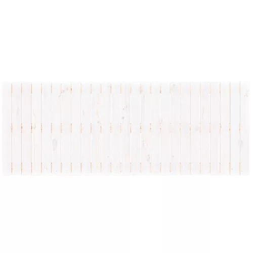 Fehér tömör fenyőfa fali fejtámla 159,5 x 3 x 60 cm