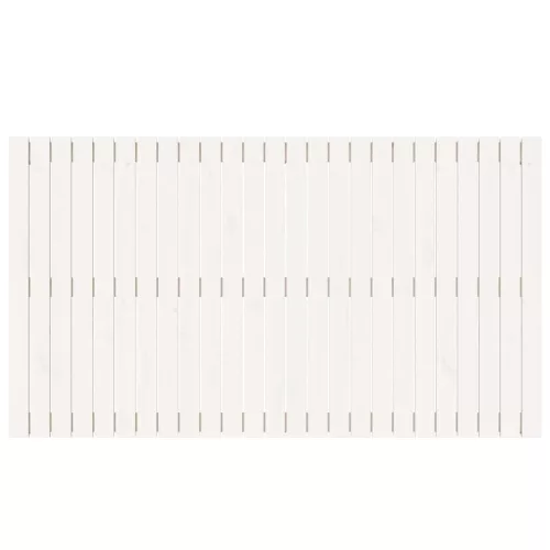 Fehér tömör fenyőfa fali fejtámla 159,5x3x90 cm