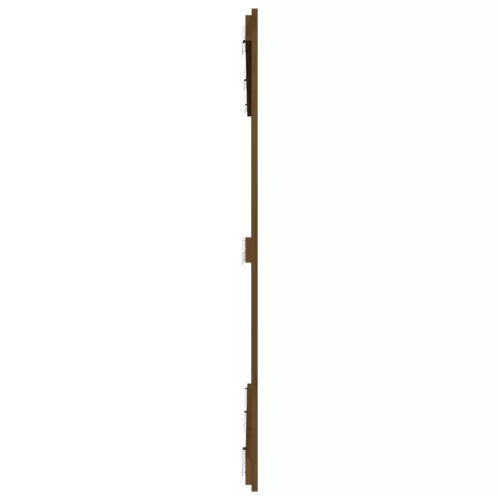 Mézbarna tömör fenyőfa fali fejtámla 159,5x3x110 cm