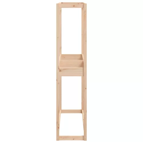 Tömör fenyőfa gumiabroncstartó állvány 120x40x180 cm