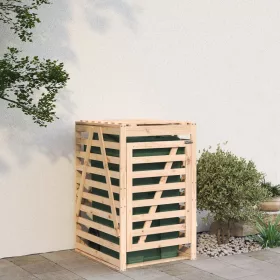 Tömör fenyőfa szemeteskuka tároló 84x90x128,5 cm