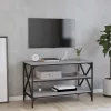 Szürke sonoma színű szerelt fa TV-szekrény 80x40x50 cm