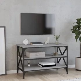 Szürke sonoma színű szerelt fa TV-szekrény 80x40x50 cm