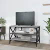Szürke sonoma színű szerelt fa TV-szekrény 80x40x50 cm