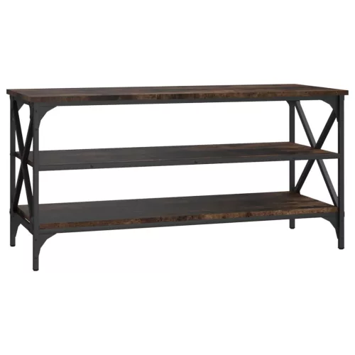 Füstös tölgy színű szerelt fa TV-szekrény 100x40x50 cm