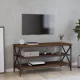 Barna tölgyszínű szerelt fa TV-szekrény 100x40x50 cm