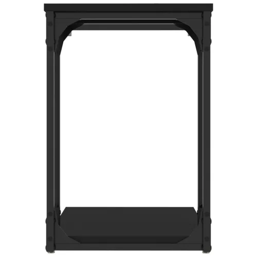 Fekete szerelt fa kisasztal 50 x 35 x 52 cm
