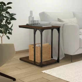Barna tölgyszínű szerelt fa kisszekrény 50 x 35 x 52 cm