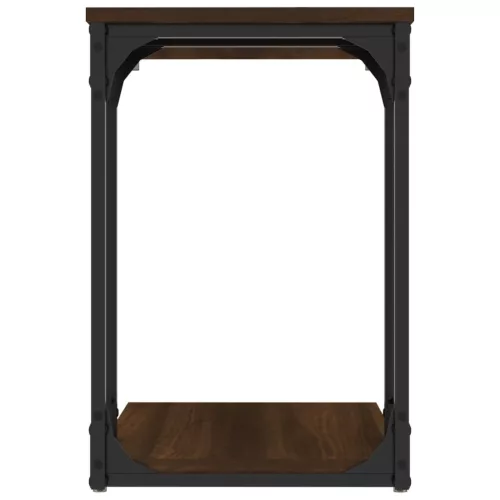 Barna tölgyszínű szerelt fa kisszekrény 50 x 35 x 52 cm