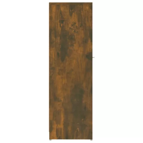 Füstös tölgy színű szerelt fa fürdőszobaszekrény 30x30x95 cm