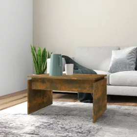   Füstös tölgy színű szerelt fa dohányzóasztal 68x50x38 cm