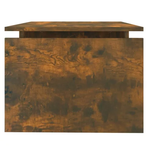 Füstös tölgy színű szerelt fa dohányzóasztal 68x50x38 cm