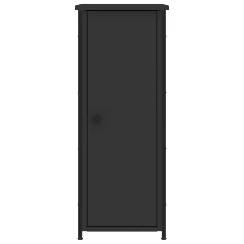 2 db fekete szerelt fa éjjeliszekrény 32 x 42 x 80 cm