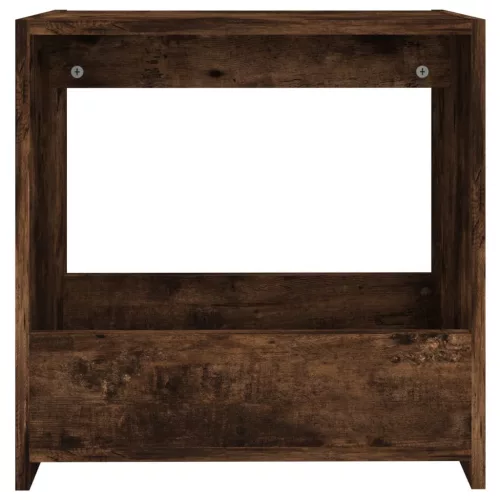 Füstös tölgy színű szerelt fa kisasztal 50 x 26 x 50 cm