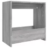 Szürke sonoma színű szerelt fa kisasztal 50 x 26 x 50 cm