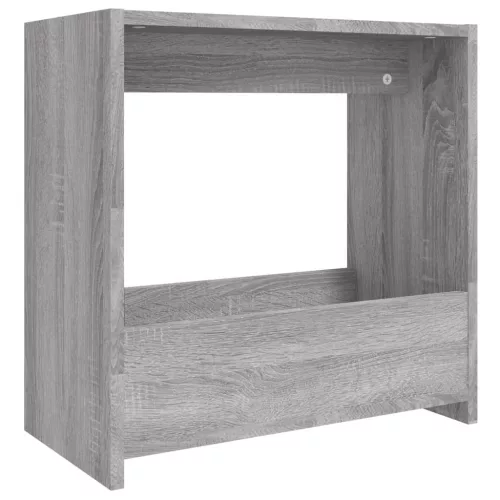 Szürke sonoma színű szerelt fa kisasztal 50 x 26 x 50 cm