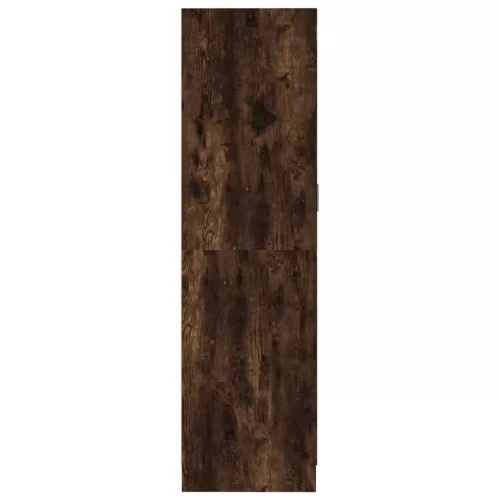 Füstös tölgy színű szerelt fa ruhásszekrény 82,5x51,5x180 cm