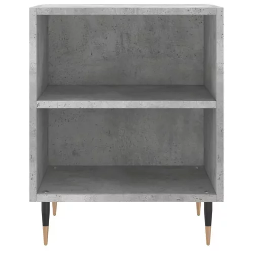 2 db betonszürke szerelt fa éjjeliszekrény 40x30x50 cm