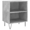 2 db betonszürke szerelt fa éjjeliszekrény 40x30x50 cm