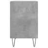 2 db betonszürke szerelt fa éjjeliszekrény 40x30x50 cm