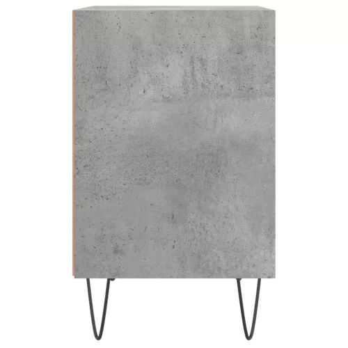 2 db betonszürke szerelt fa éjjeliszekrény 40x30x50 cm