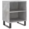 2 db betonszürke szerelt fa éjjeliszekrény 40x30x50 cm