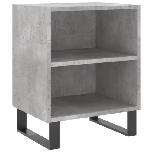 2 db betonszürke szerelt fa éjjeliszekrény 40x30x50 cm