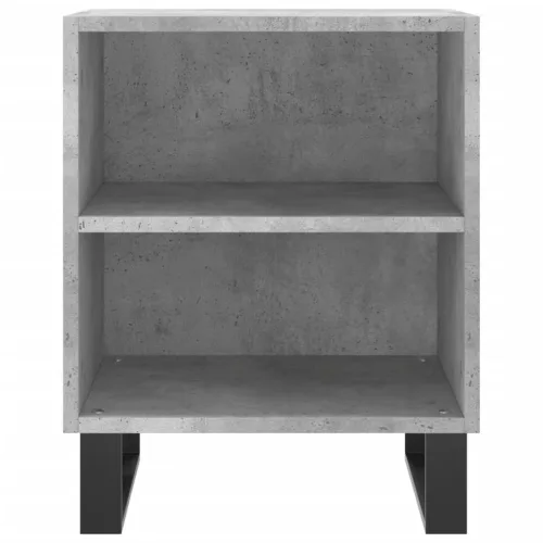 2 db betonszürke szerelt fa éjjeliszekrény 40x30x50 cm