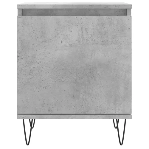 2 db betonszürke szerelt fa éjjeliszekrény 40x30x50 cm