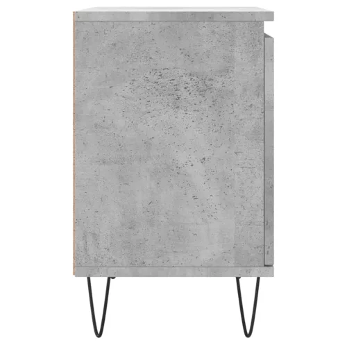 2 db betonszürke szerelt fa éjjeliszekrény 40x30x50 cm