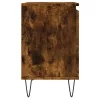 2 db füstös tölgy színű szerelt fa éjjeliszekrény 40x30x50 cm