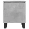 2 db betonszürke szerelt fa éjjeliszekrény 40x30x50 cm