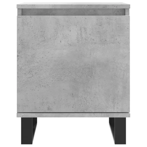 2 db betonszürke szerelt fa éjjeliszekrény 40x30x50 cm