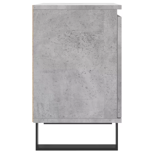 2 db betonszürke szerelt fa éjjeliszekrény 40x30x50 cm