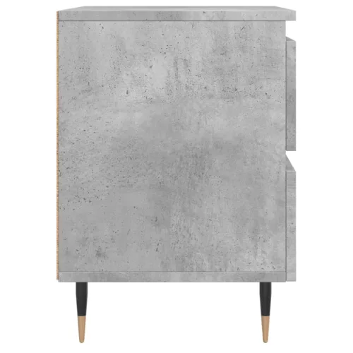 Betonszürke szerelt fa éjjeliszekrény 40x35x50 cm