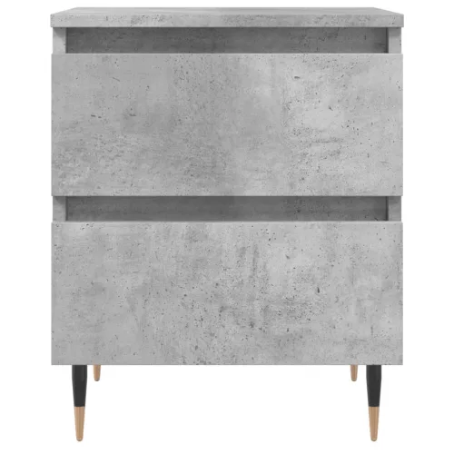 2 db betonszürke szerelt fa éjjeliszekrény 40 x 35 x 50 cm