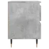2 db betonszürke szerelt fa éjjeliszekrény 40 x 35 x 50 cm