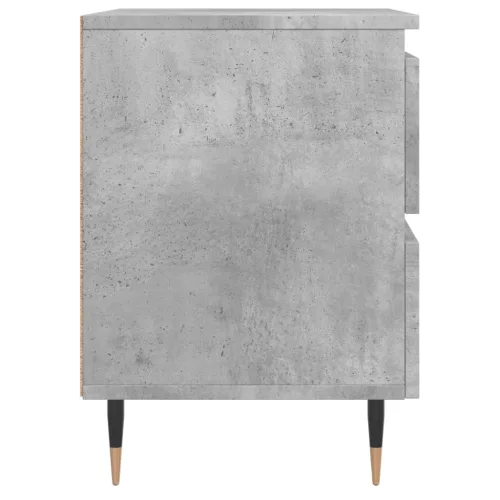 2 db betonszürke szerelt fa éjjeliszekrény 40 x 35 x 50 cm