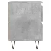 Betonszürke szerelt fa éjjeliszekrény 40x35x50 cm