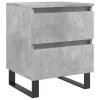 Betonszürke szerelt fa éjjeliszekrény 40x35x50 cm